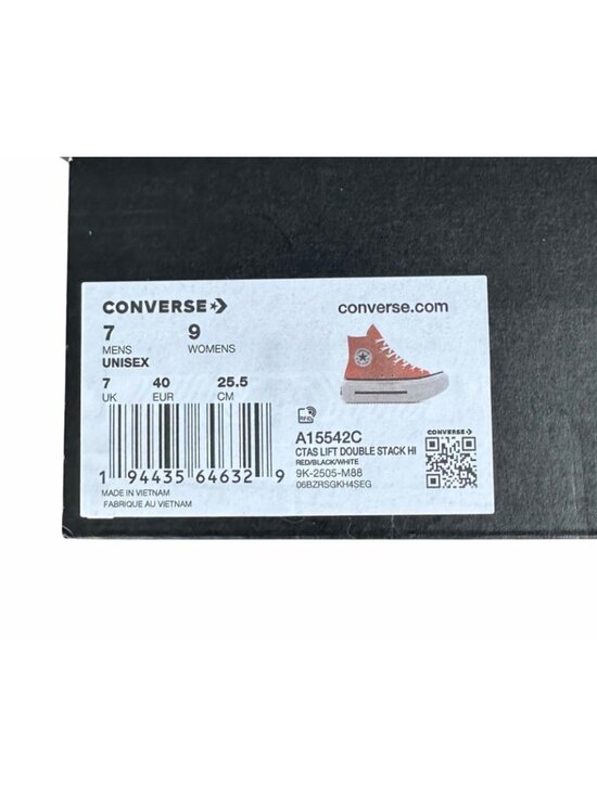 Converse Chuck Taylor Lift Double Stack Hi Sz 7 Men\'s shoes Sneaker Red A15542C main image 7